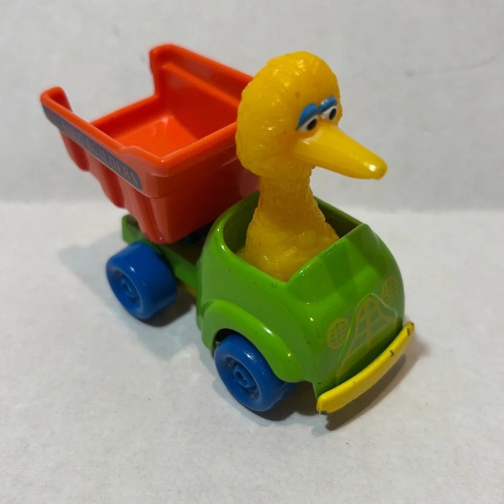 Vintage Playskool Toy Multi Color Vintage 1982 Big Bird Builders Dump Truck